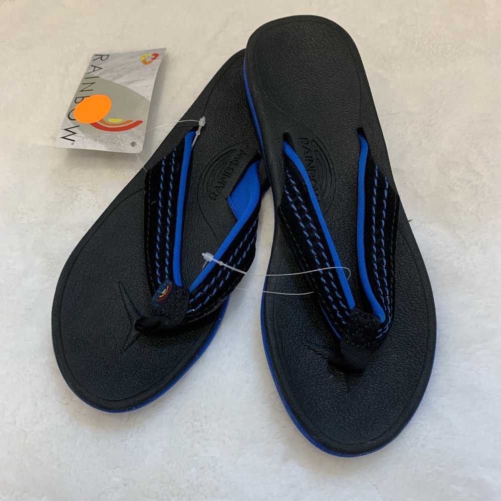 SOLD NWT women’s s Rainbow flip-flops